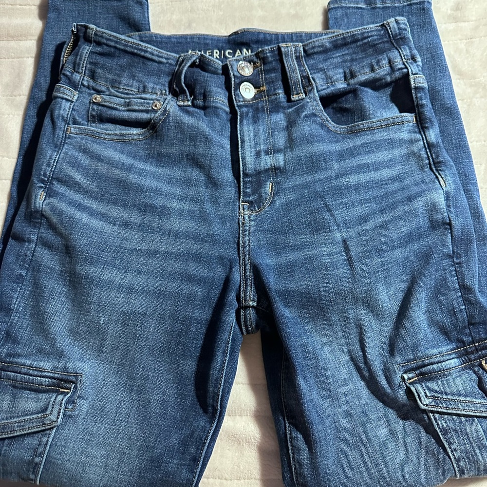 American Eagle cargo 8 regular hi rise jegging